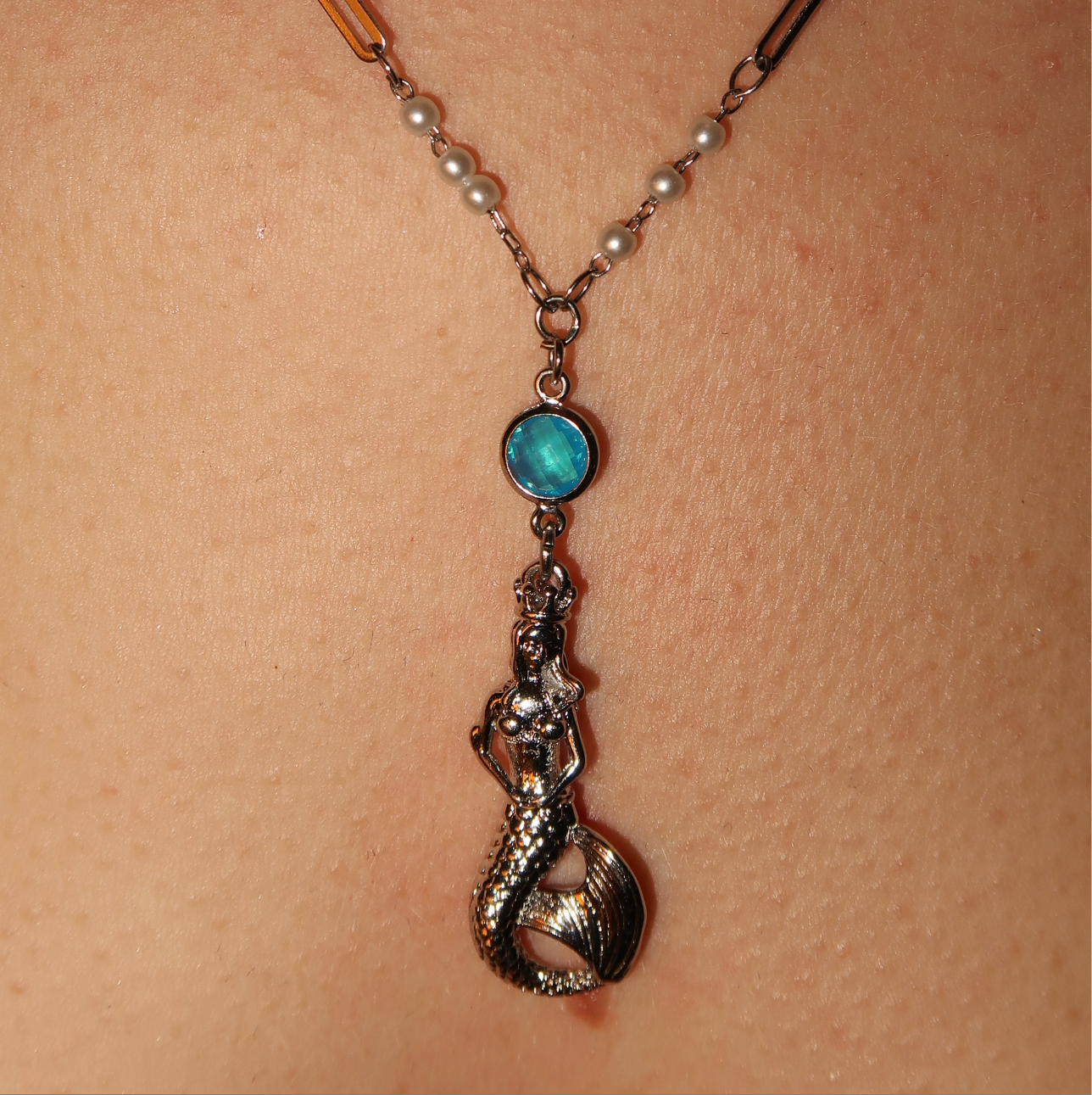 Amphitrite Silver Pearl Link Starfish Stack