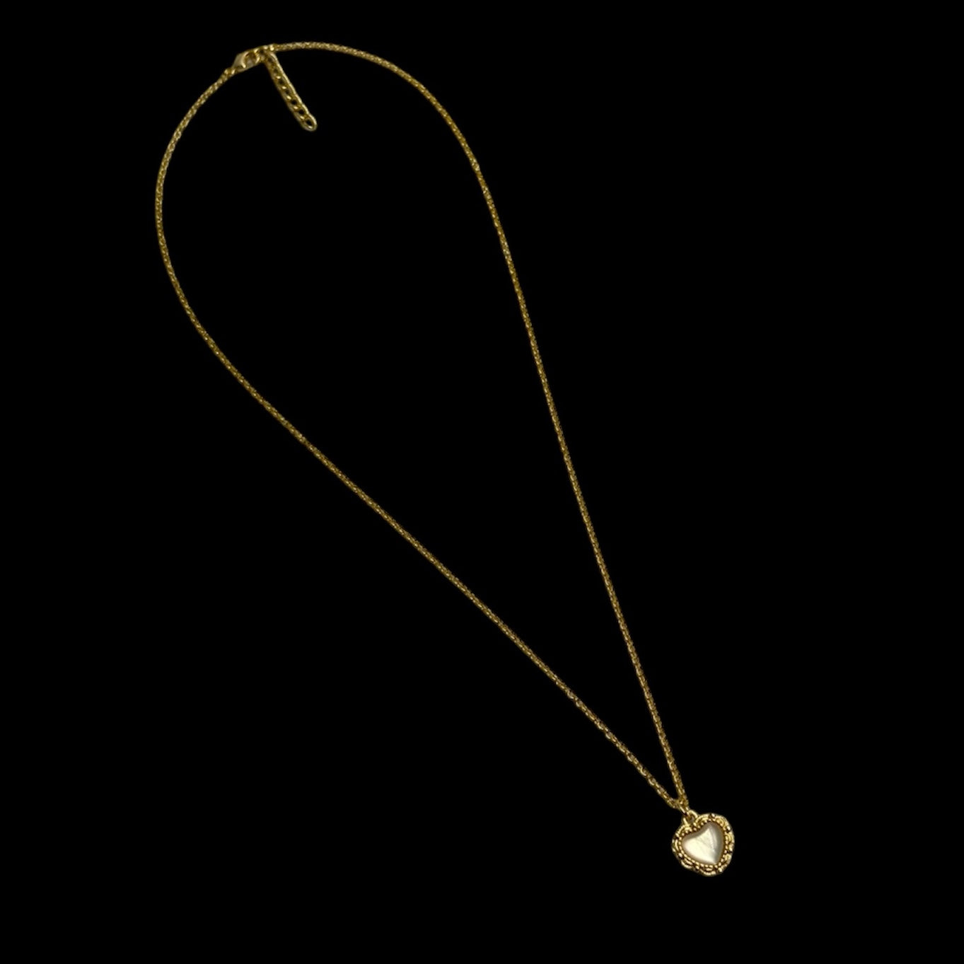 Moonstone Heart Necklace