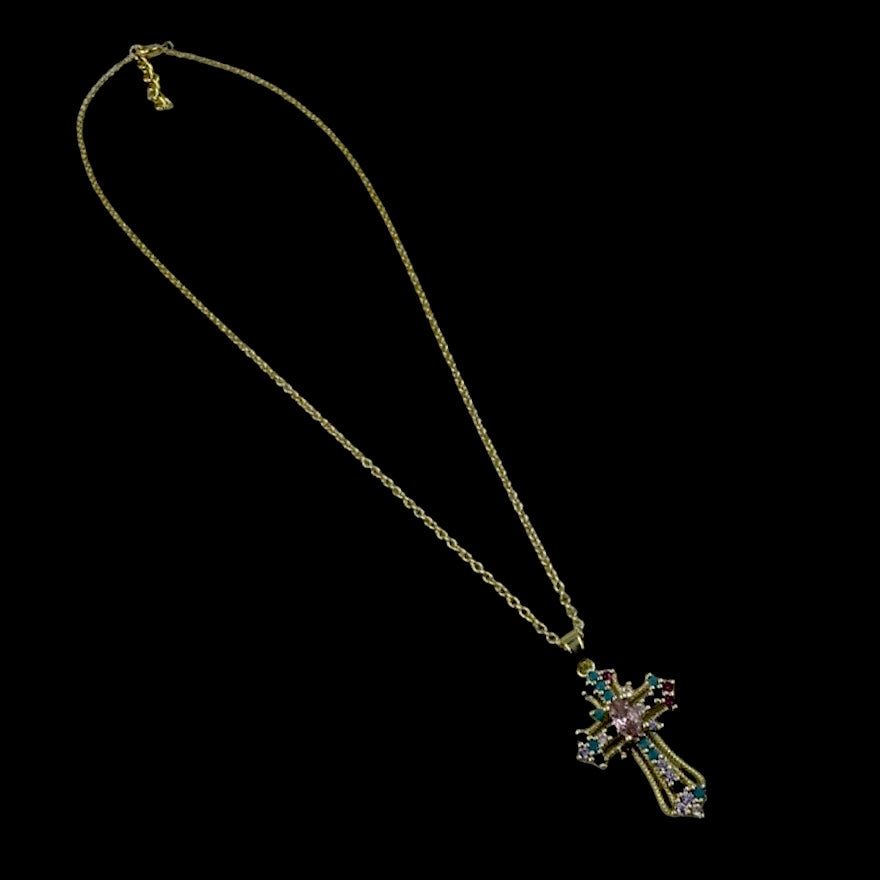 Colorful Cross Necklace