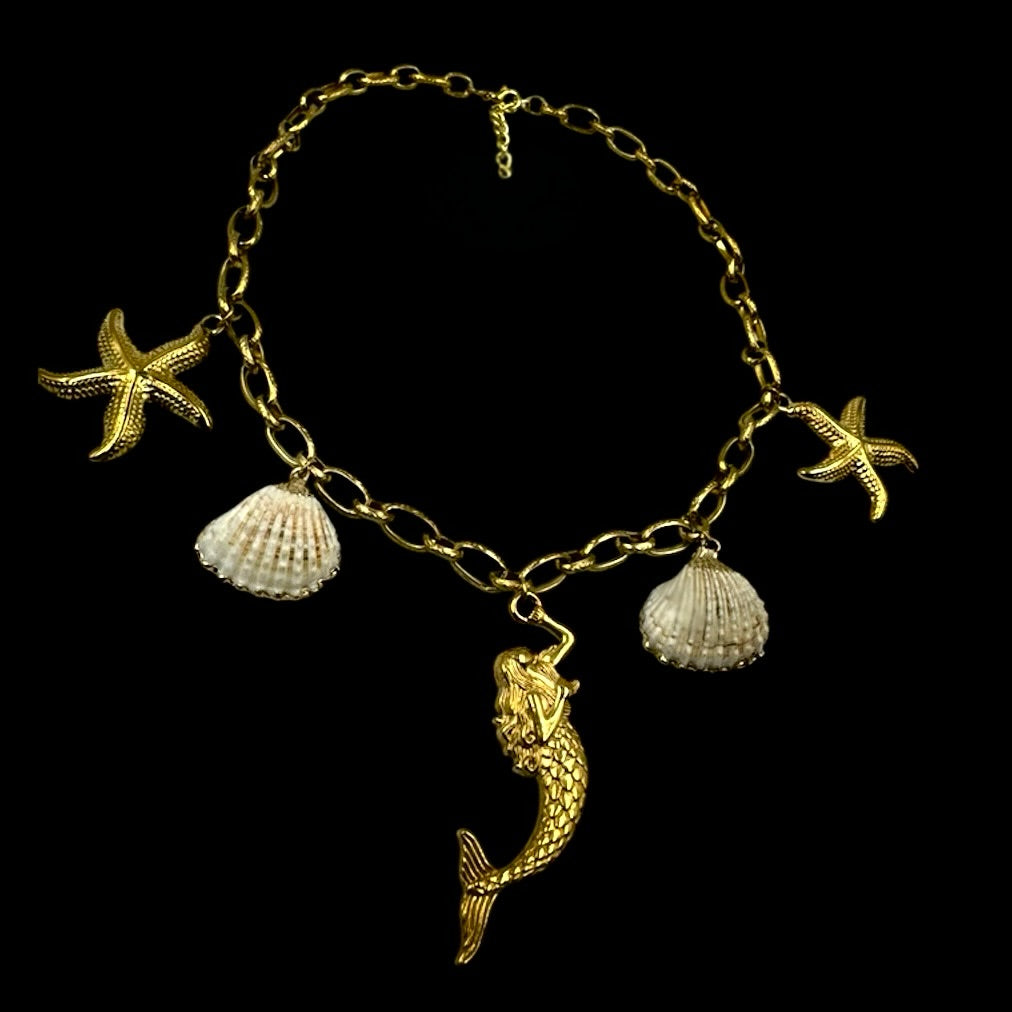 Swimming Siren Charm Necklace