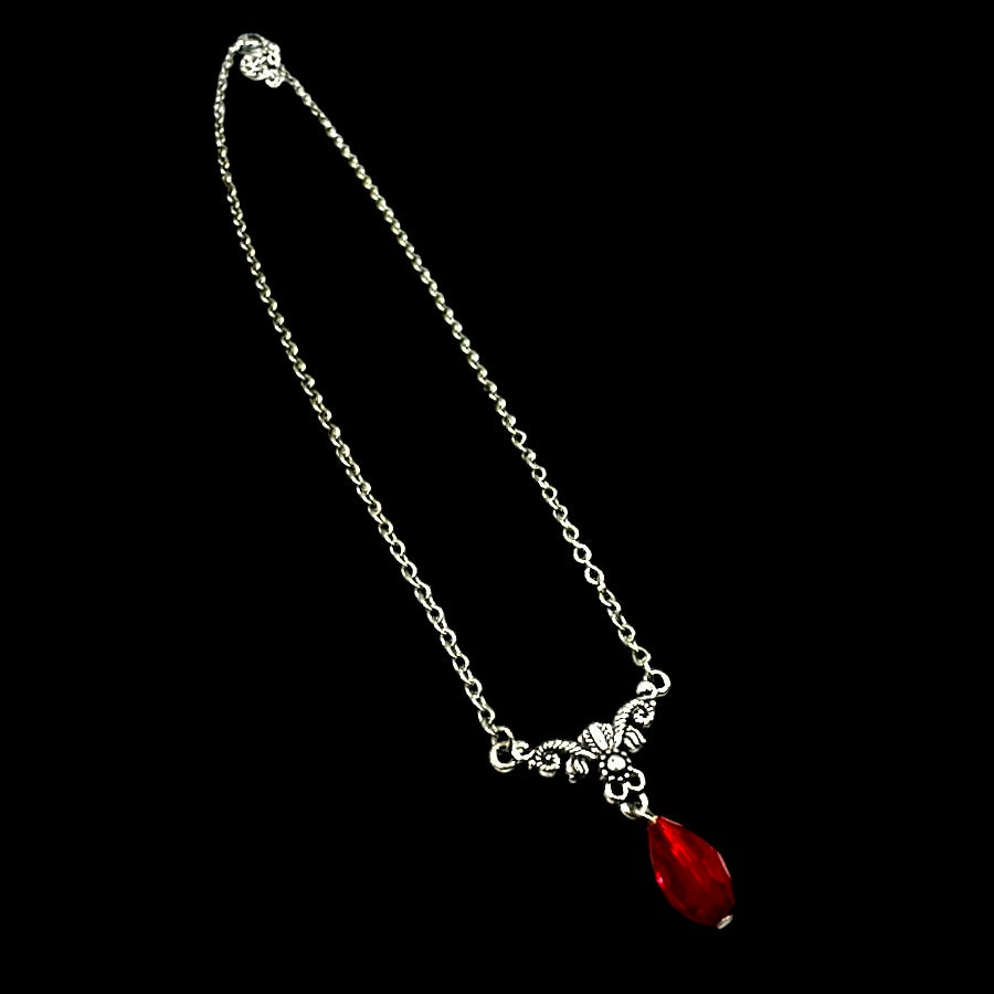 Single Blood Drop Choker