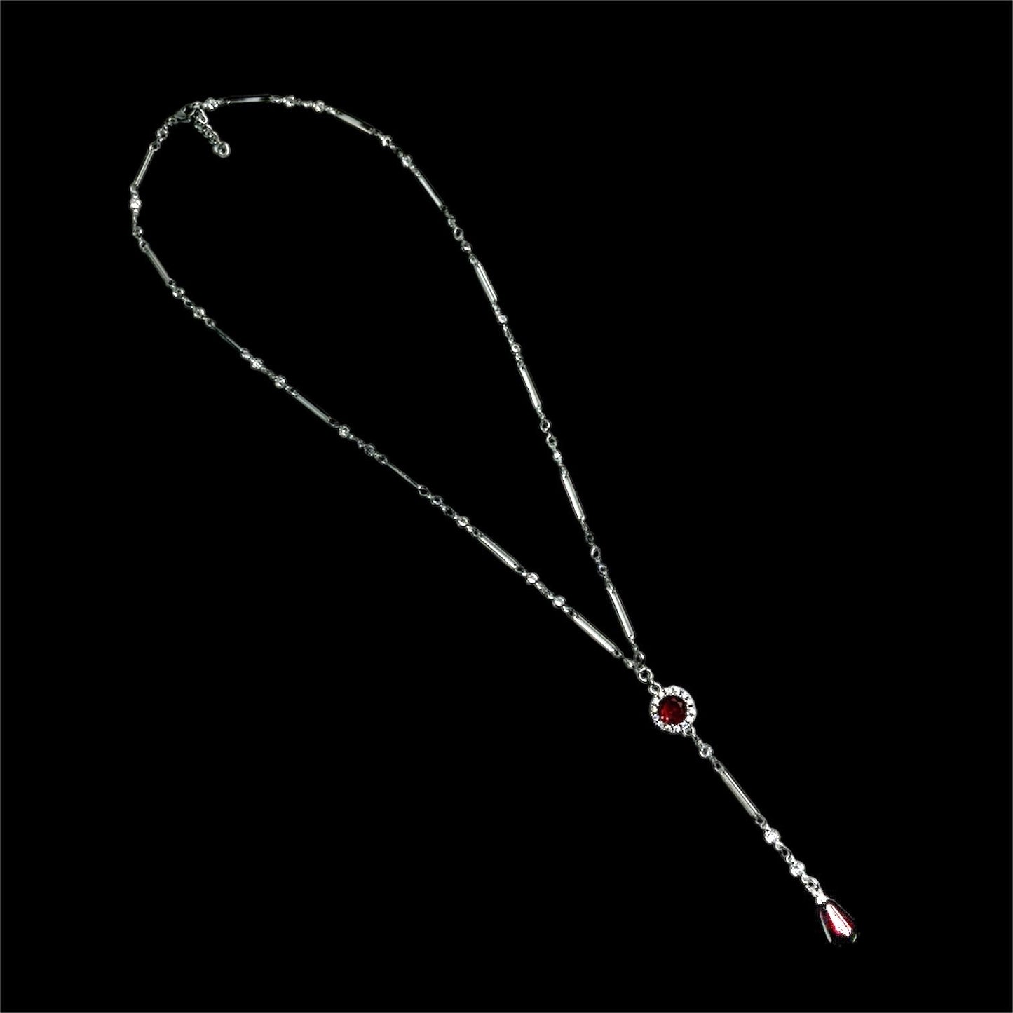 Silver Persephone Pomegranate Rosary