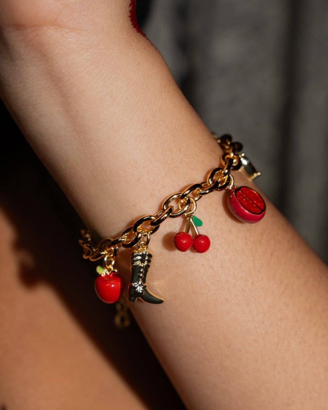 Forbidden Fruit Charm Bracelet