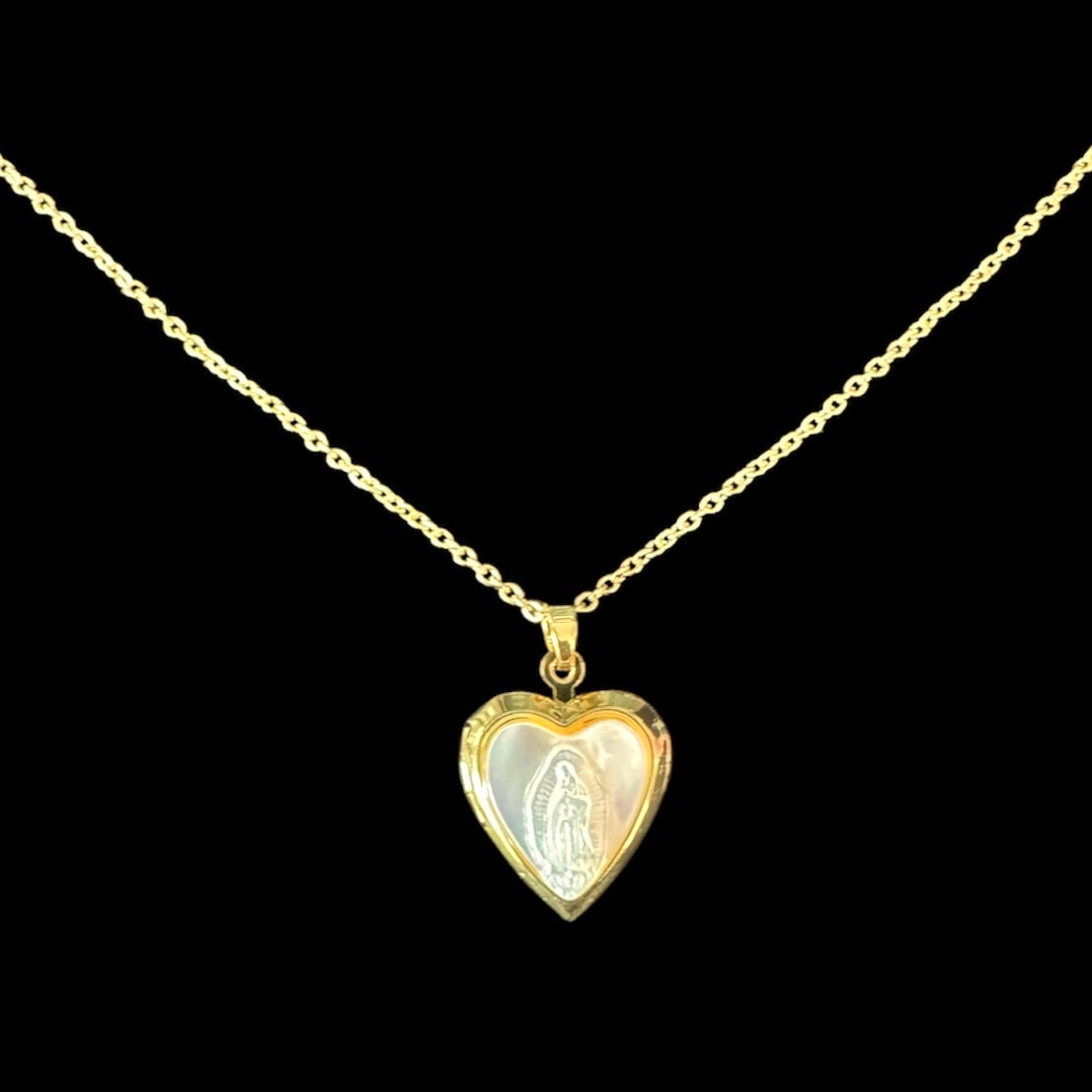Lady Guadalupe Heart Locket