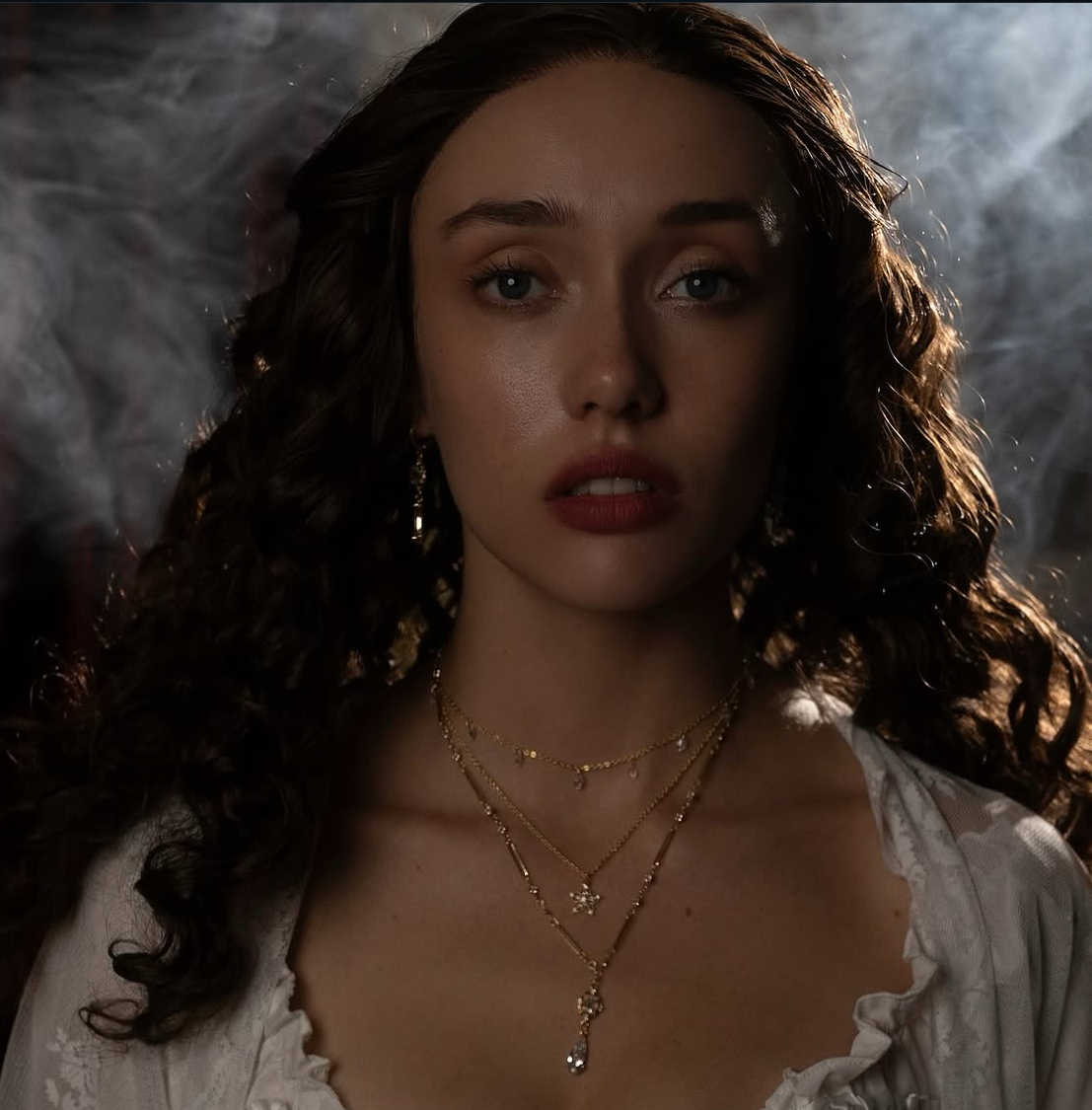 Christine Daaé Diamond Droplet Earrings