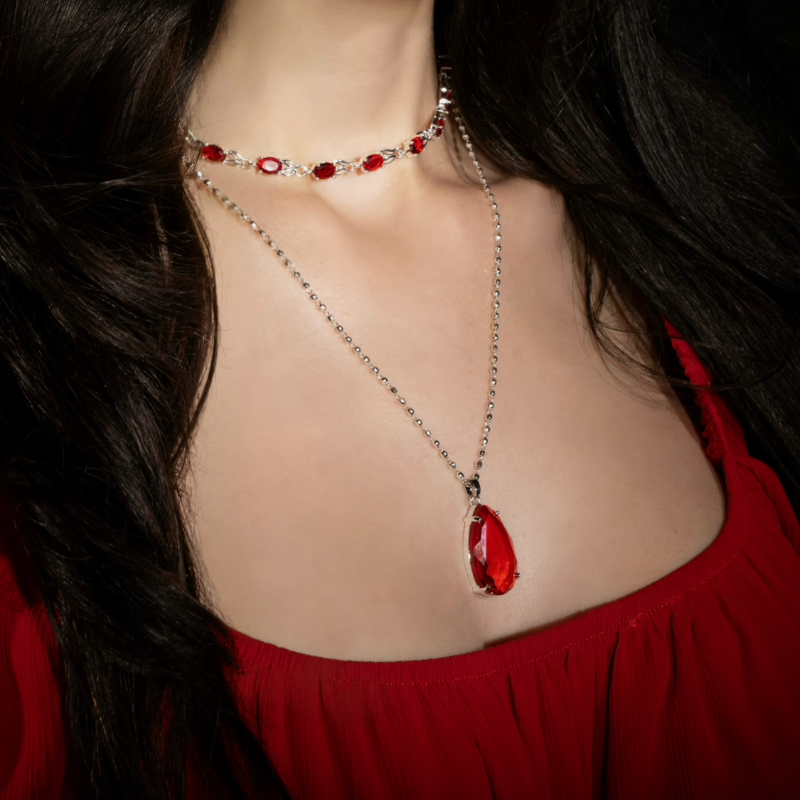 Carmilla Silver Amulet Necklace