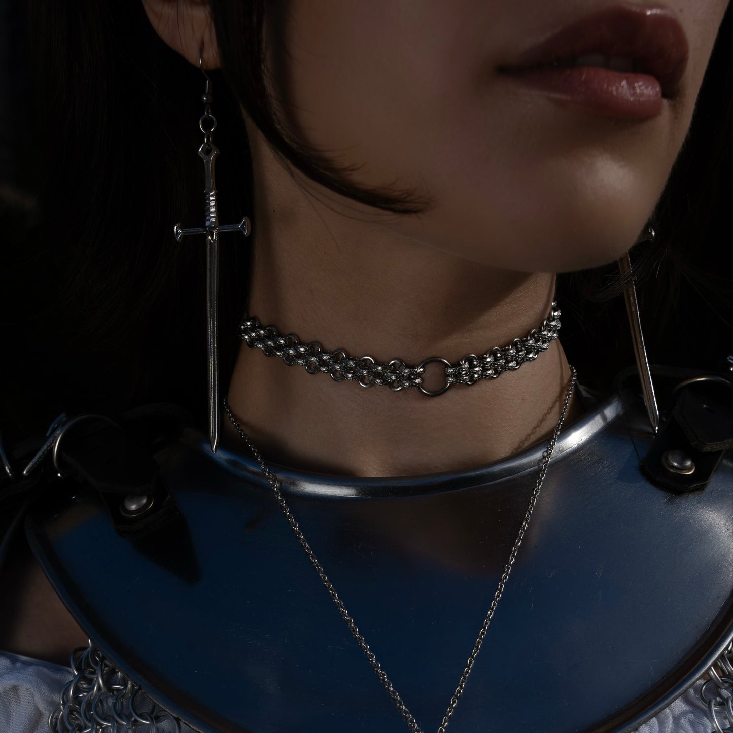 Joan of Arc Big Sword Earrings