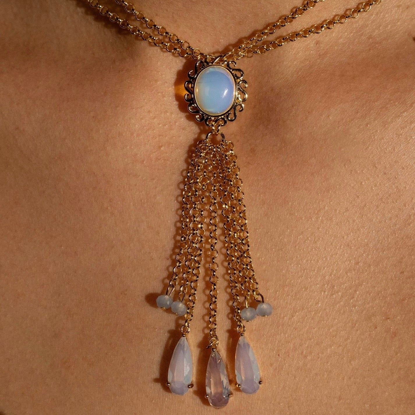 Elaine’s Wedding Moonstone Necklace