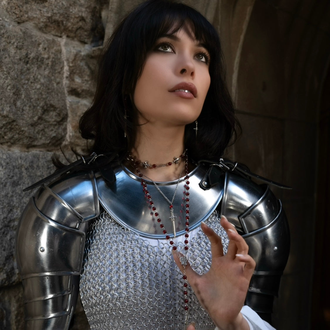 Blood Red Beaded Sword Rosary