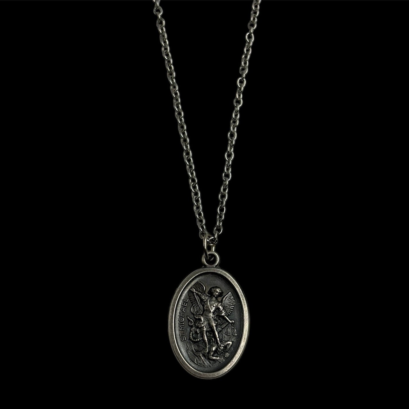 Saint Michael Coin Necklace