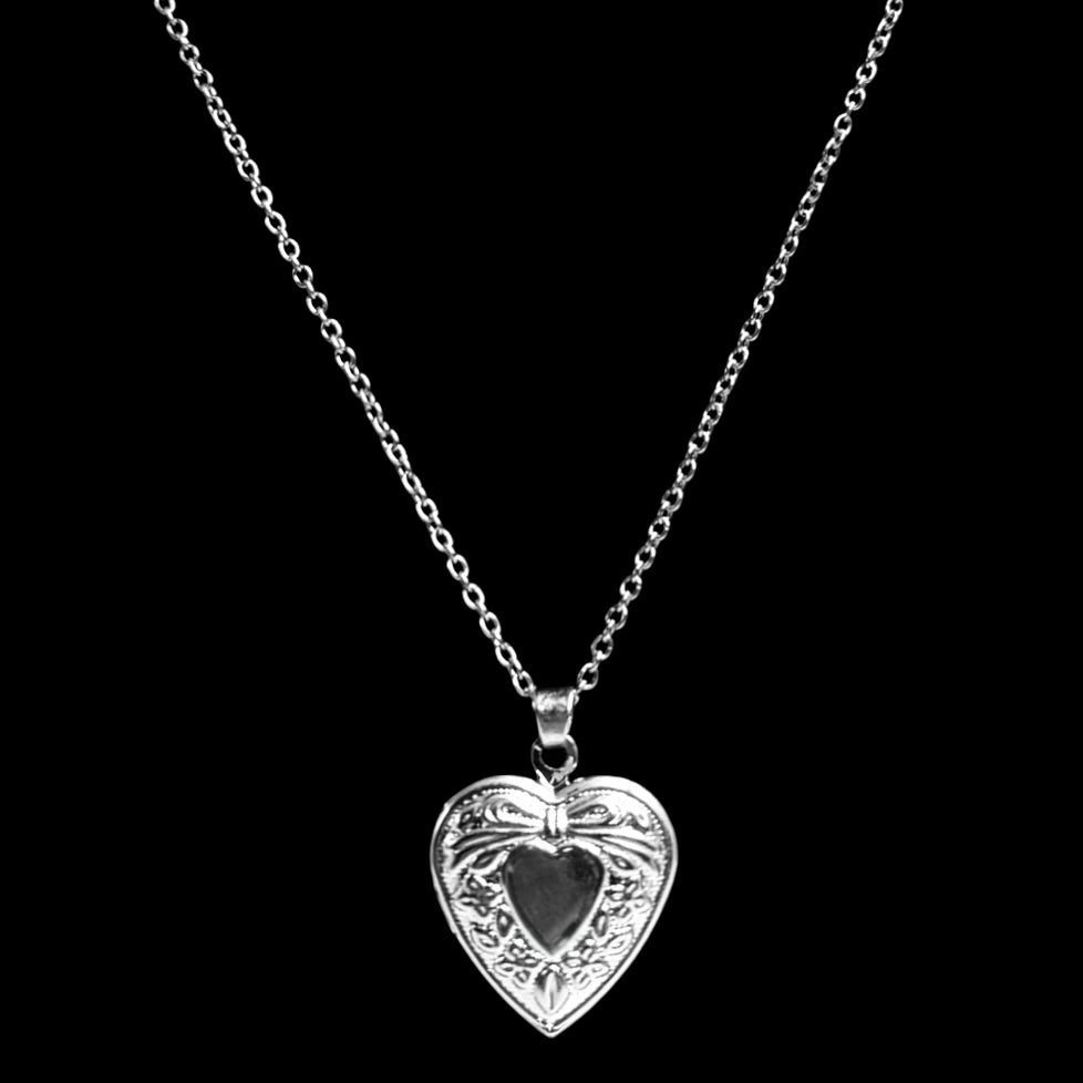 Silver Bow Locket