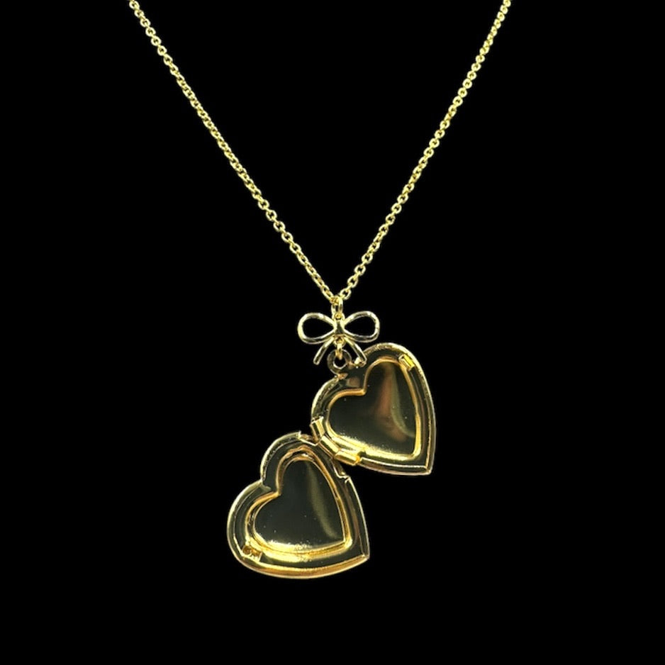 Bow Mini Locket Necklace