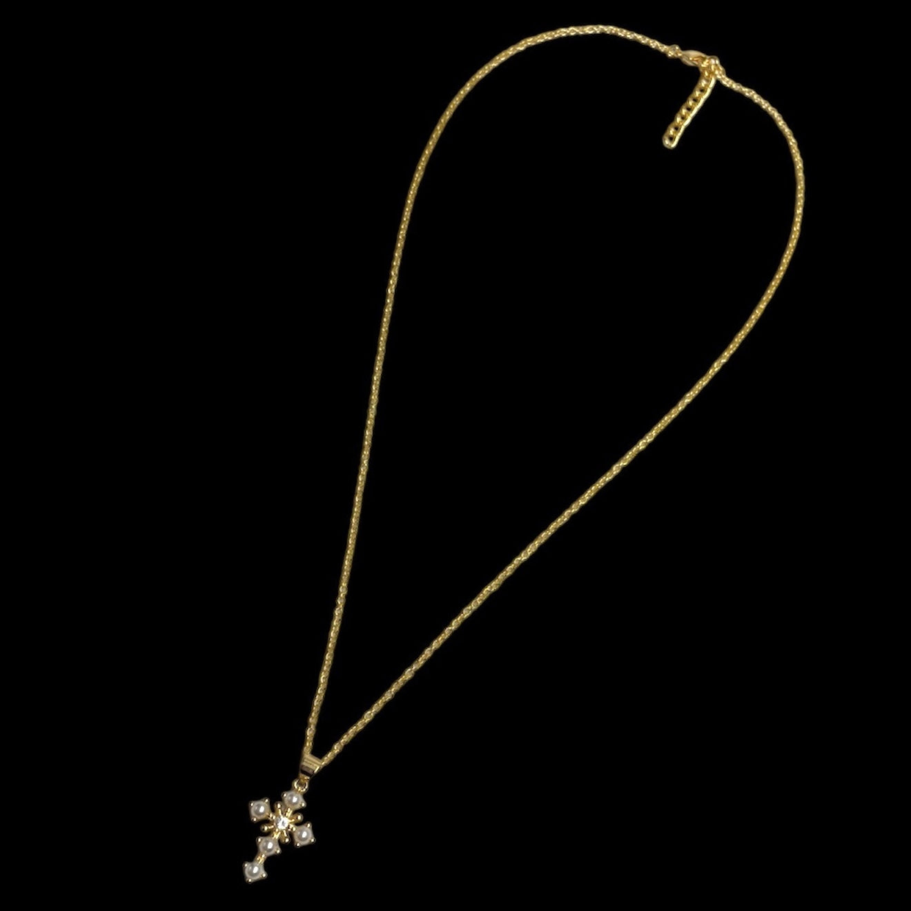Pearl Cross Necklace