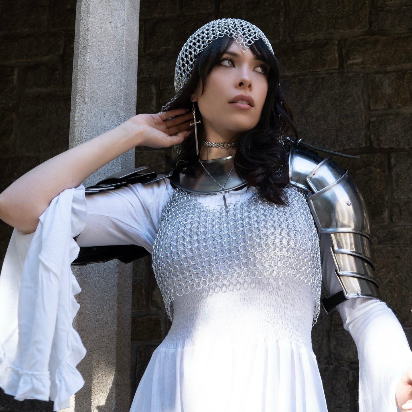 Joan of Arc Big Sword Earrings