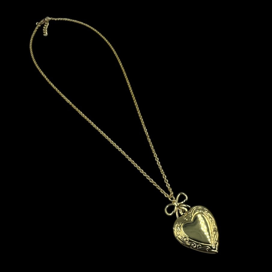 Bow Mini Locket Necklace