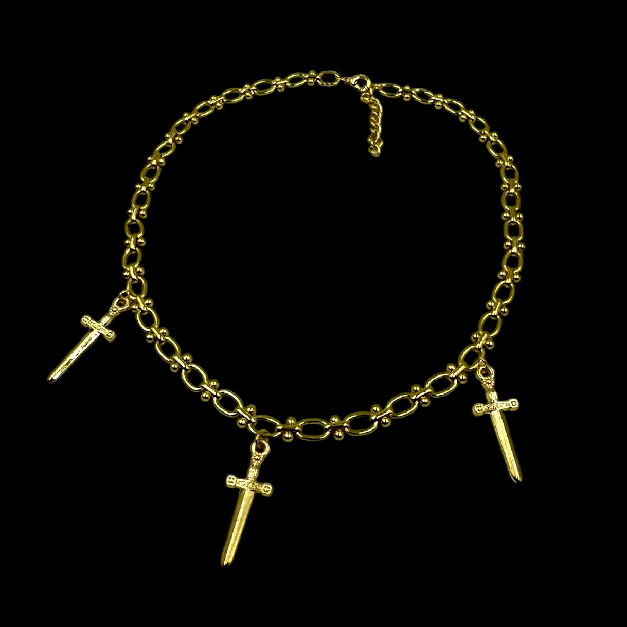 Knights Sword Chain Link Choker