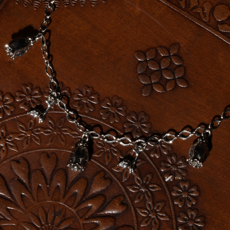 Silver Belladonna Charm Necklace