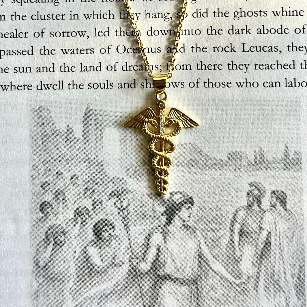 Hermes Caduceus Necklace