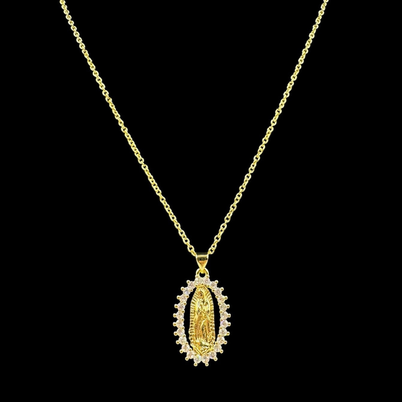 Diamond Lady Guadalupe Necklace