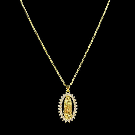 Diamond Lady Guadalupe Necklace