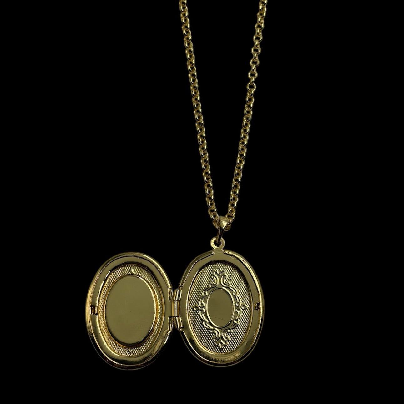 Gold Oval Lady Guadalupe Locket