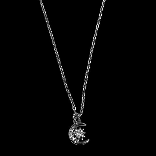 Mini Silver Artemis & Apollo Necklace