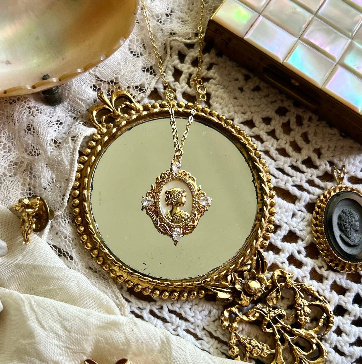 Helen Of Troy Portrait Necklace