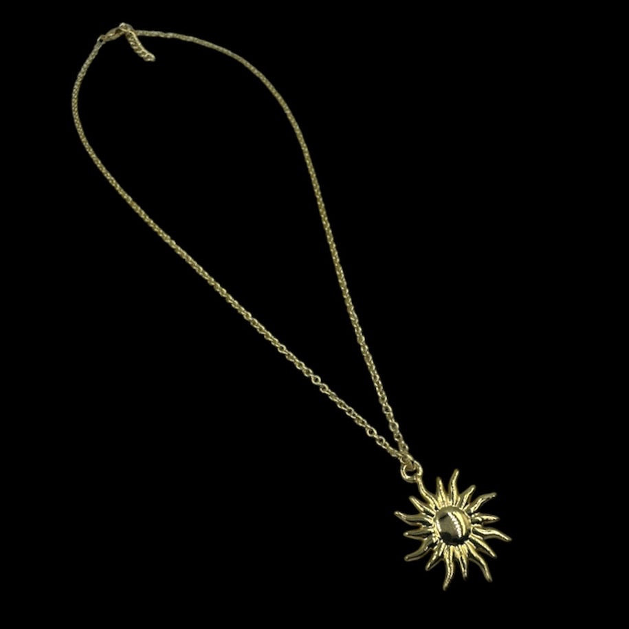 Gold Apollo Sun Necklace
