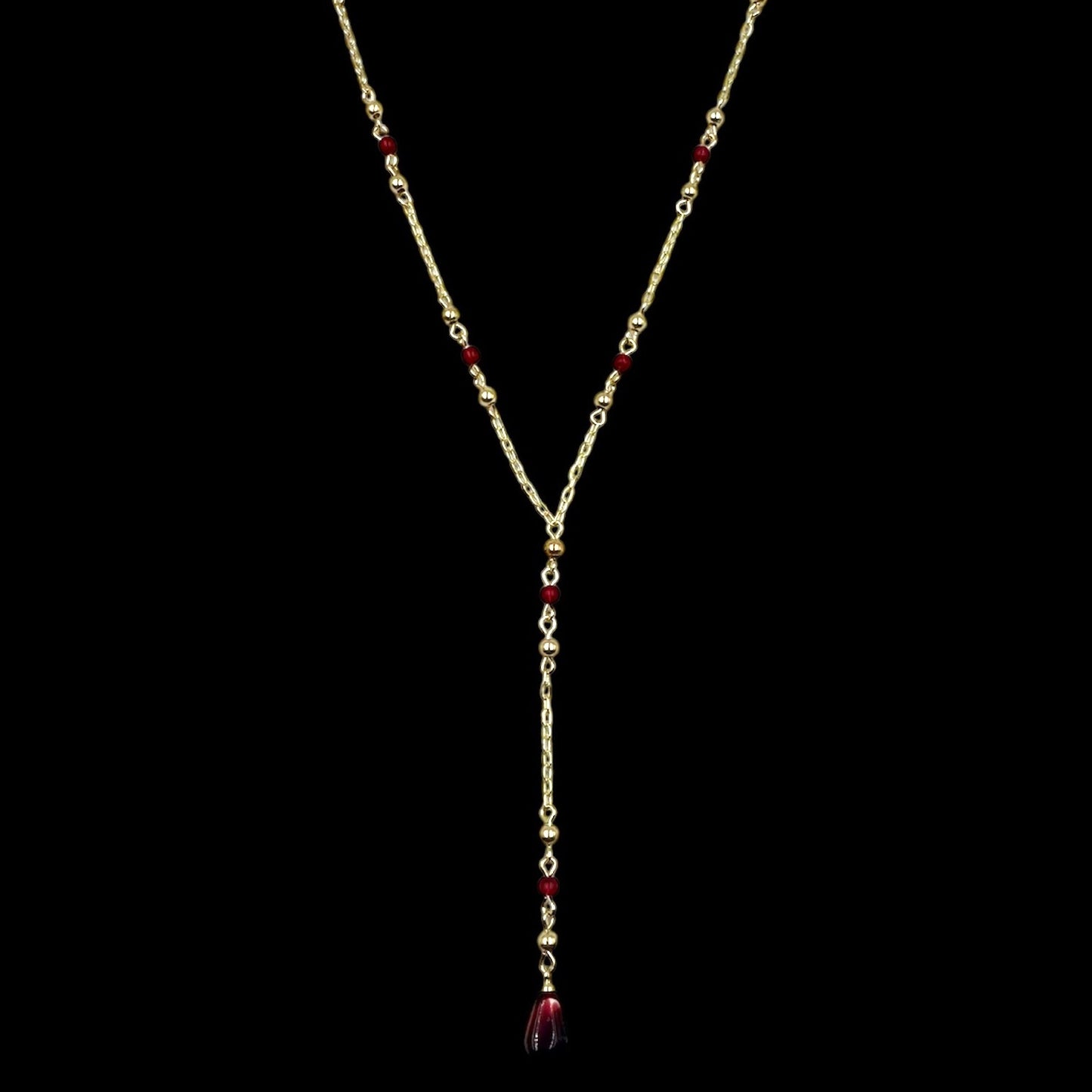 Persephone's Pomegranate & Seeds Charm Necklace