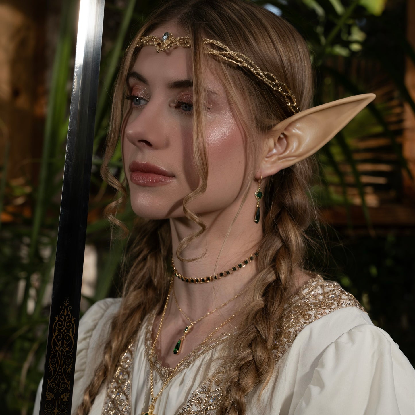 Emerald Green Droplet Earrings