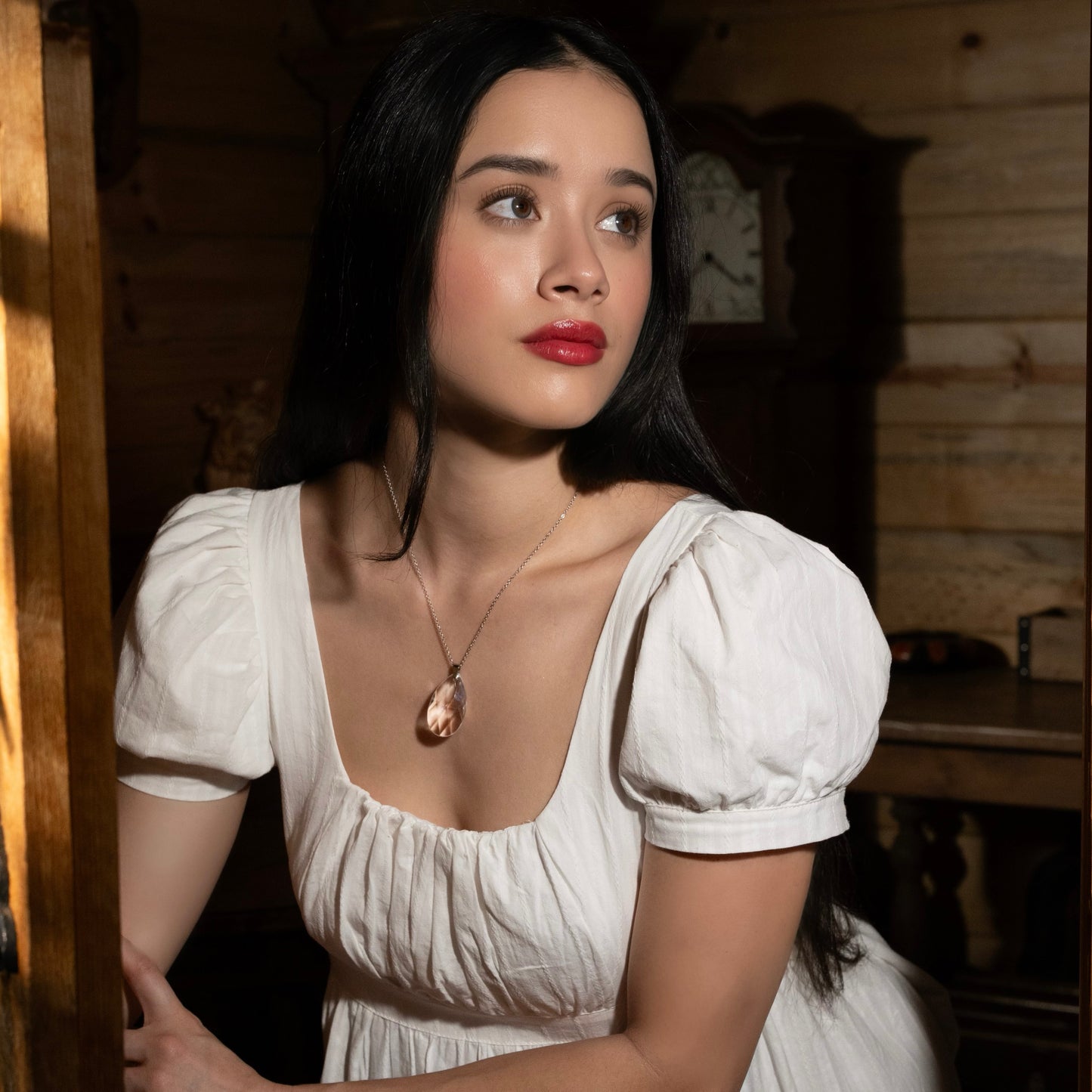 Snow White Crystal Necklace