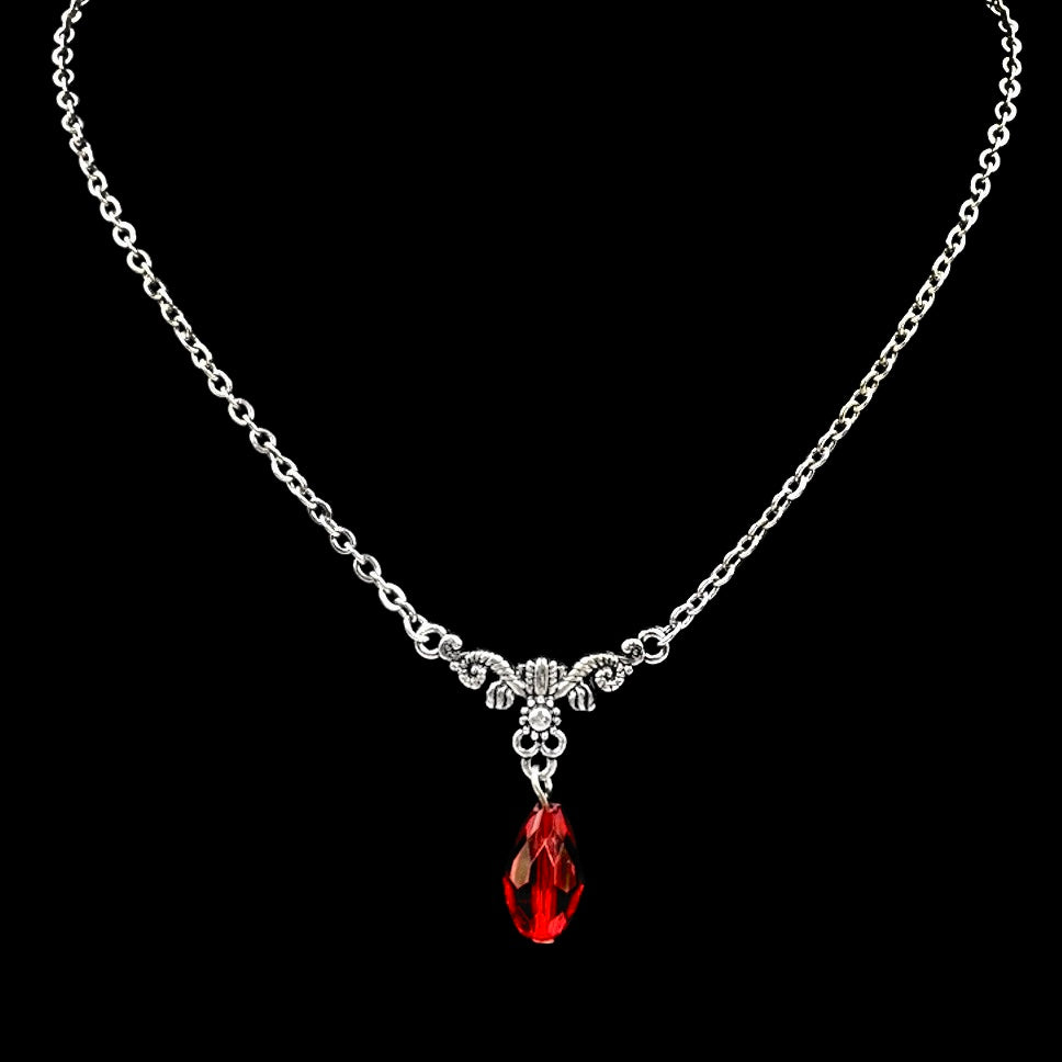 Single Blood Drop Choker