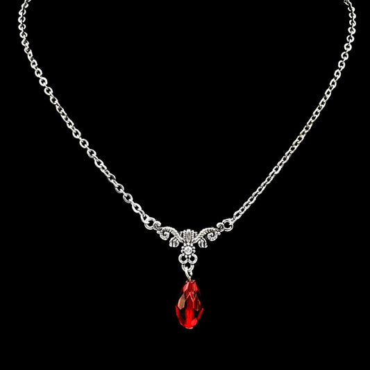 Single Blood Drop Choker