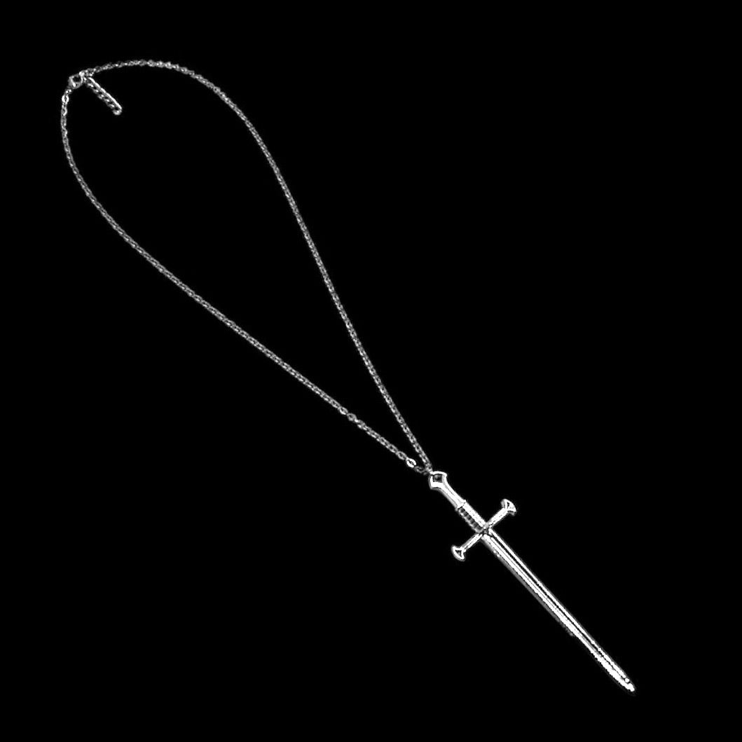 Silver Cruciform Sword Necklace
