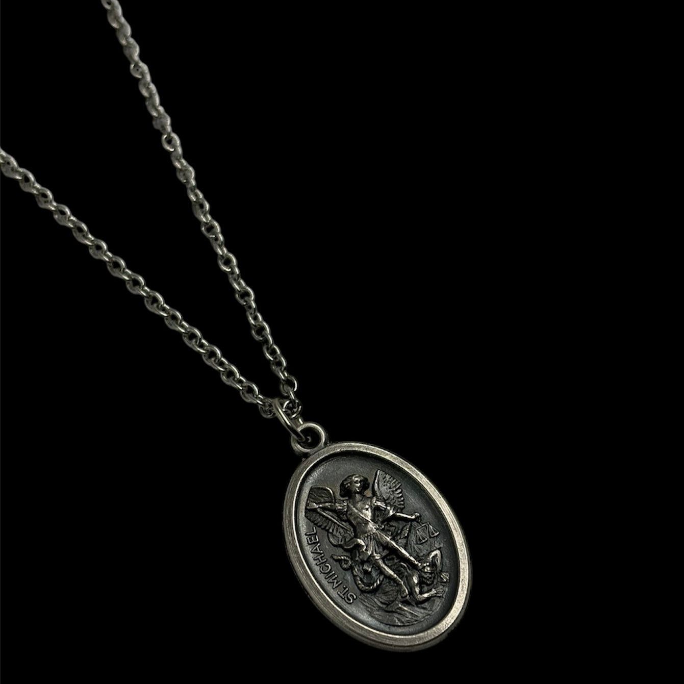 Saint Michael Coin Necklace