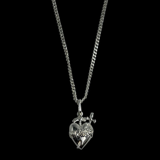 Mini Silver Immaculate Heart