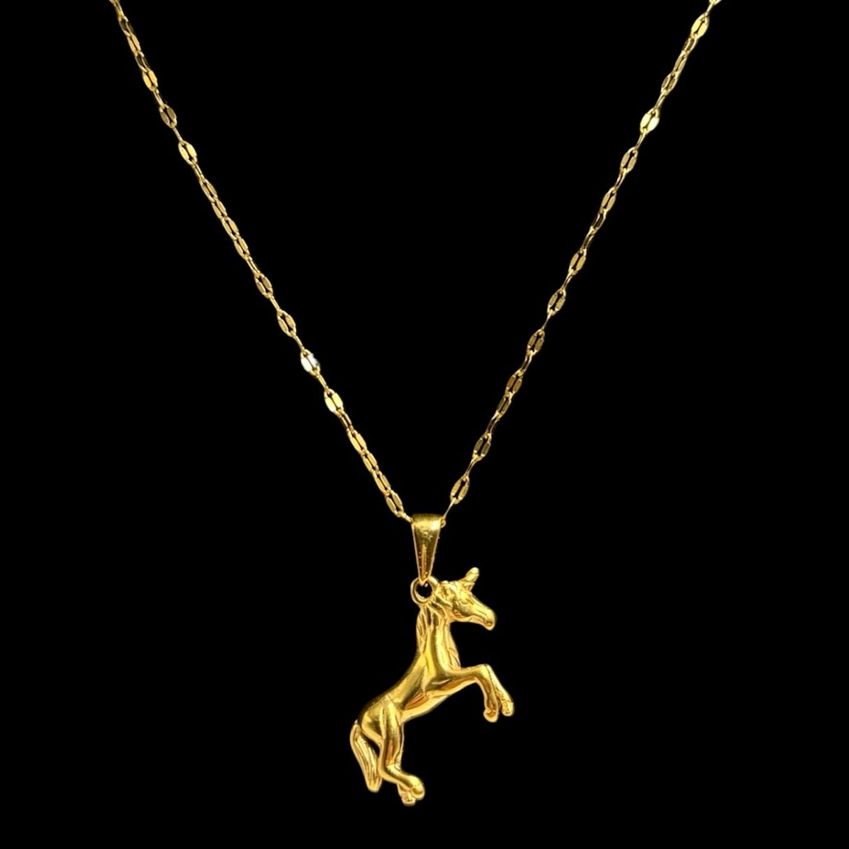 Golden Unicorn Necklace