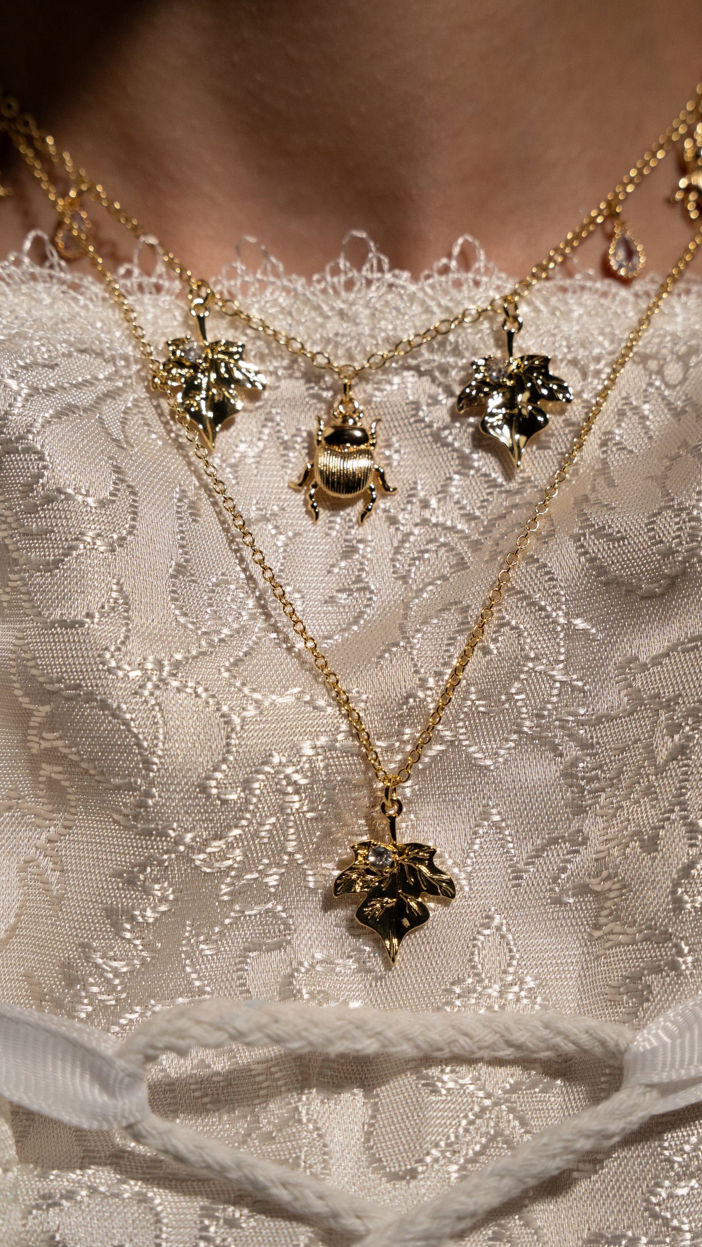 Elizabeth’s Leaf Necklace