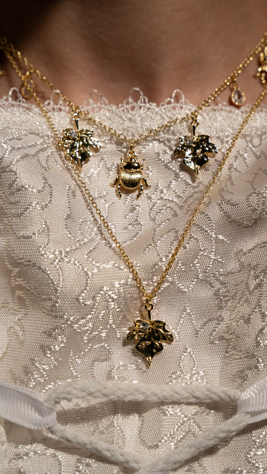 Elizabeth’s Leaf Necklace