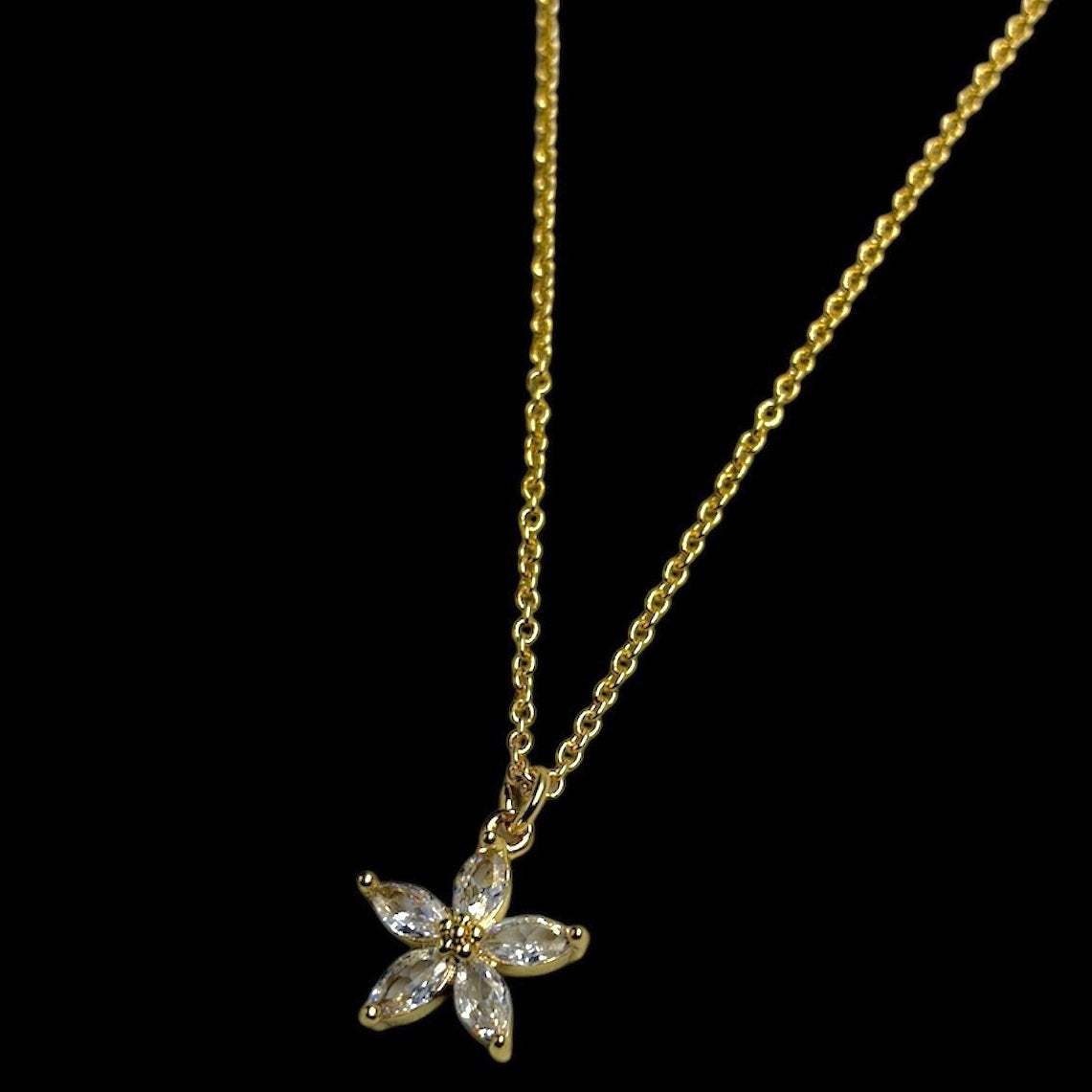 Crystal Flower Necklace