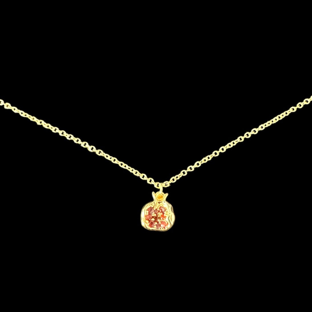 Mini Gold Persephone’s Pomegranate Necklace