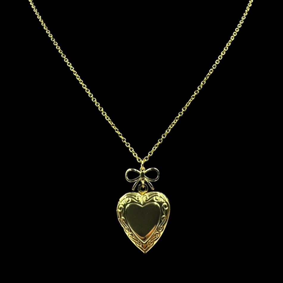 Bow Mini Locket Necklace
