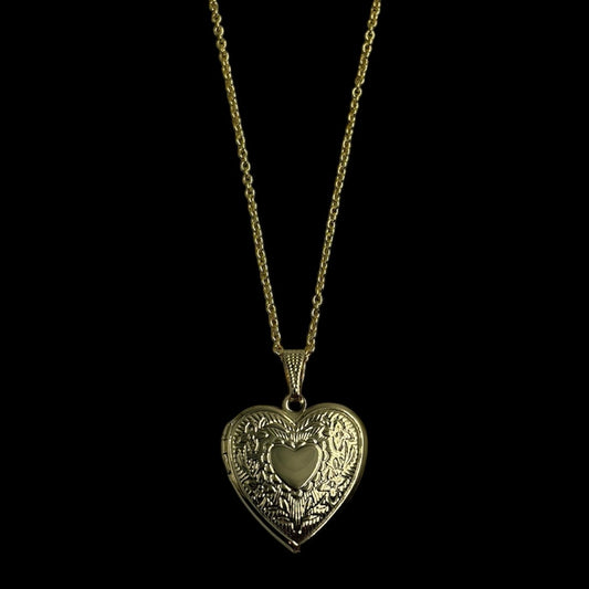 Gold Medium Heart Locket