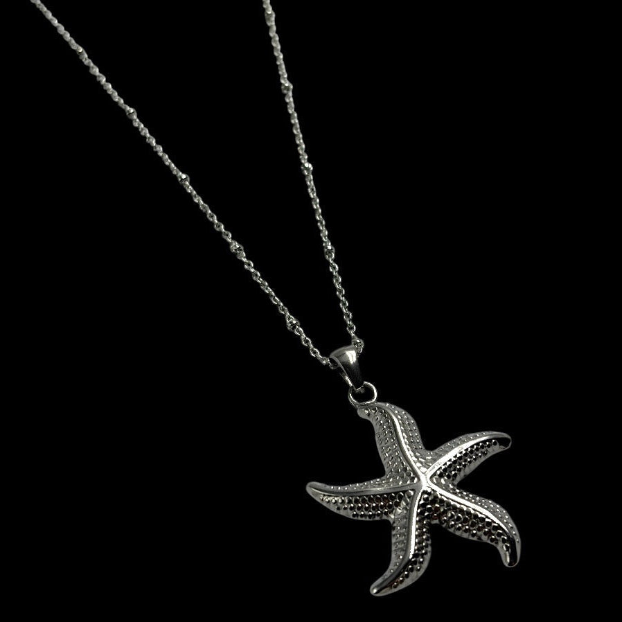 Silver Siren Starfish Necklace