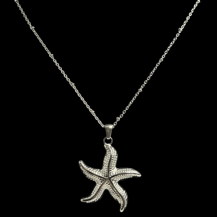 Silver Siren Starfish Necklace