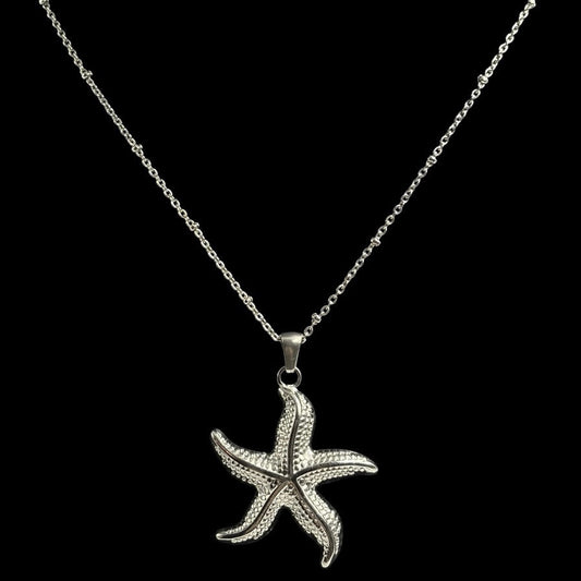 Silver Siren Starfish Necklace