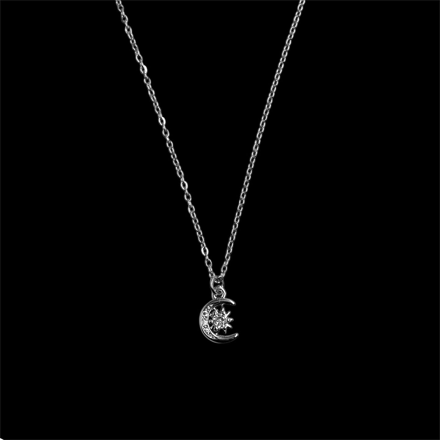 Mini Silver Artemis & Apollo Necklace