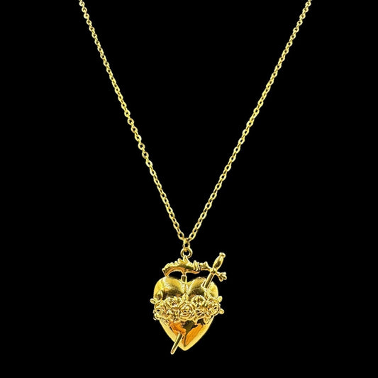Immaculate Heart Pierced Necklace