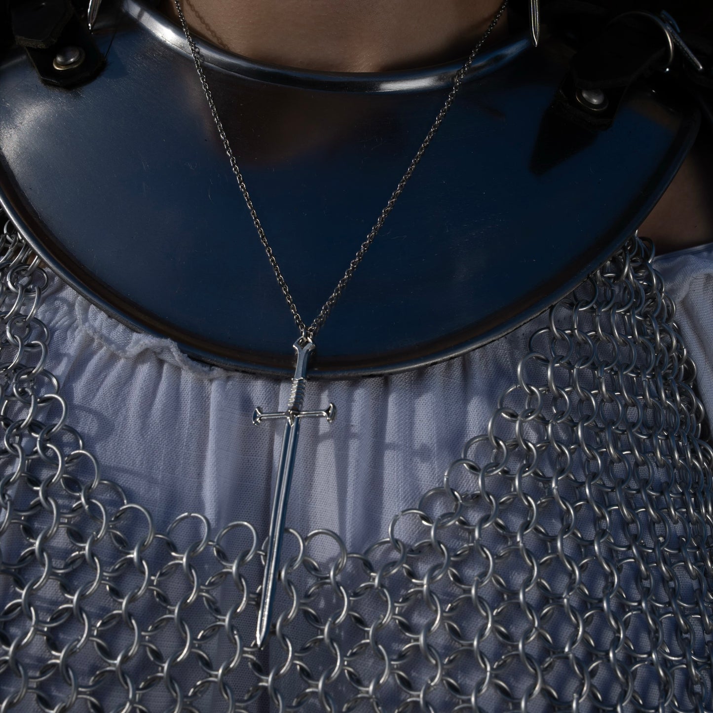 Joan of Arc Big Sword Necklace