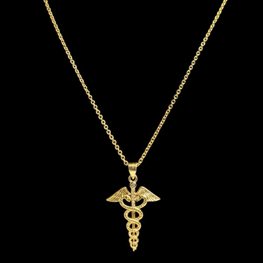 Hermes Caduceus Necklace